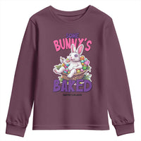 Happy 420 Easter Youth Sweatshirt Bunny Funny Weed Smoking Rabbit Cannabis 4/20 Day