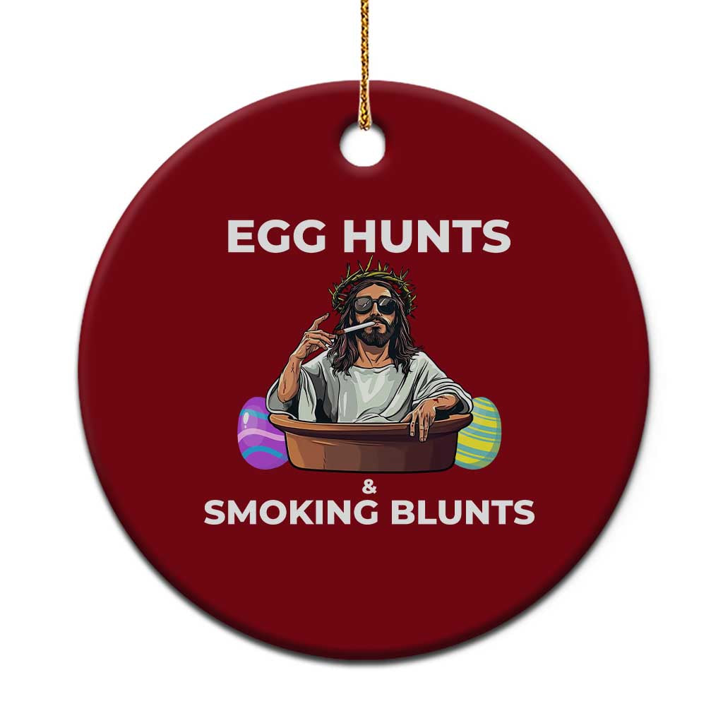 Happy 420 Easter Ceramic Ornament Blunt Stoner - Wonder Print Shop