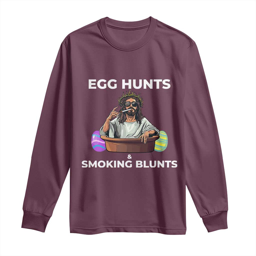 Happy 420 Easter Long Sleeve Shirt Blunt Stoner