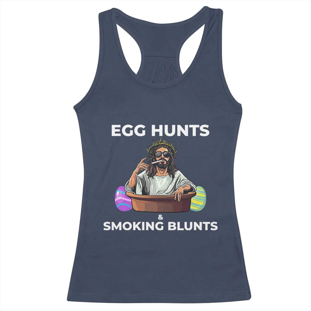 Happy 420 Easter Racerback Tank Top Blunt Stoner