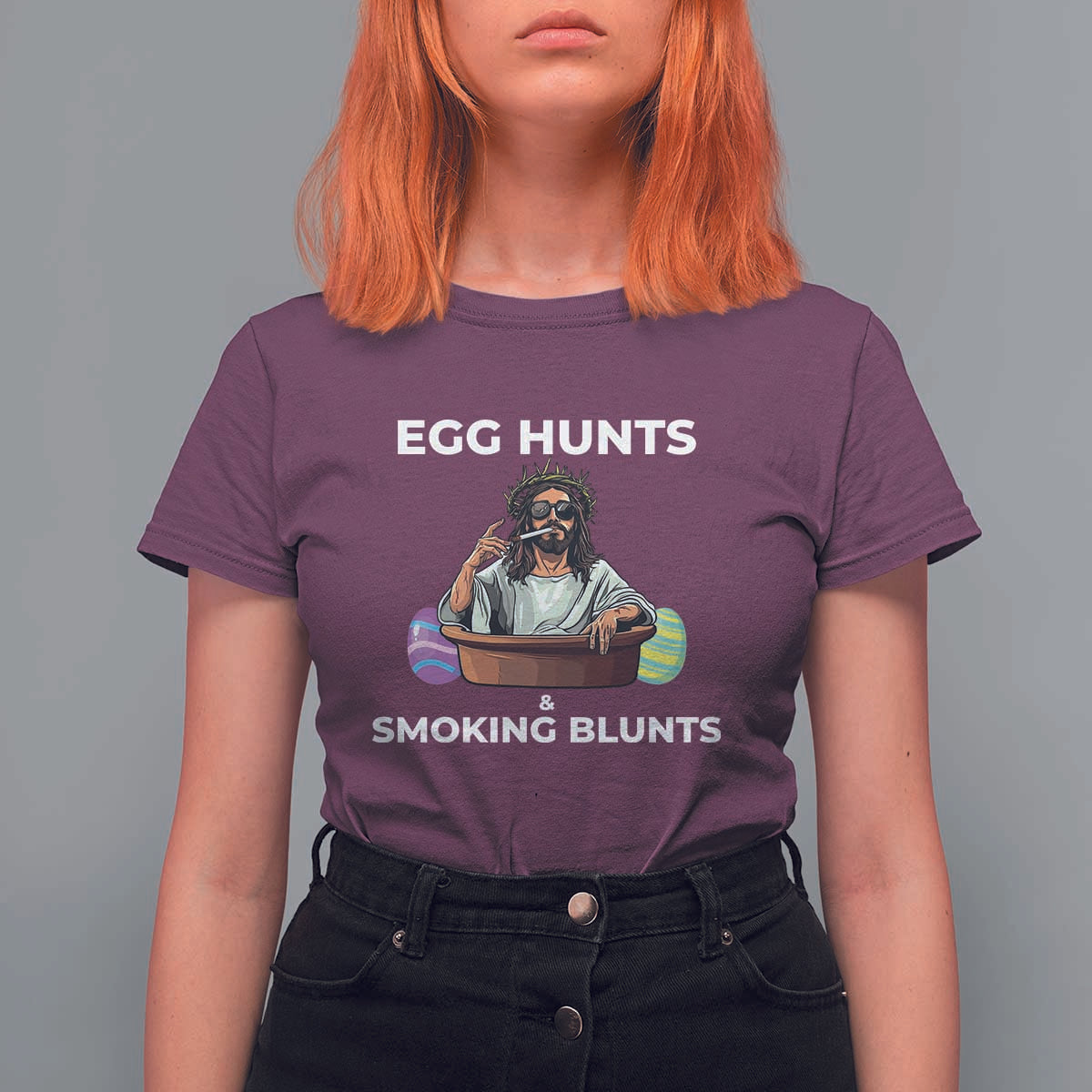 Happy 420 Easter T Shirt For Women Blunt Stoner