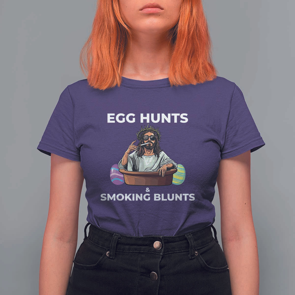 Happy 420 Easter T Shirt For Women Blunt Stoner