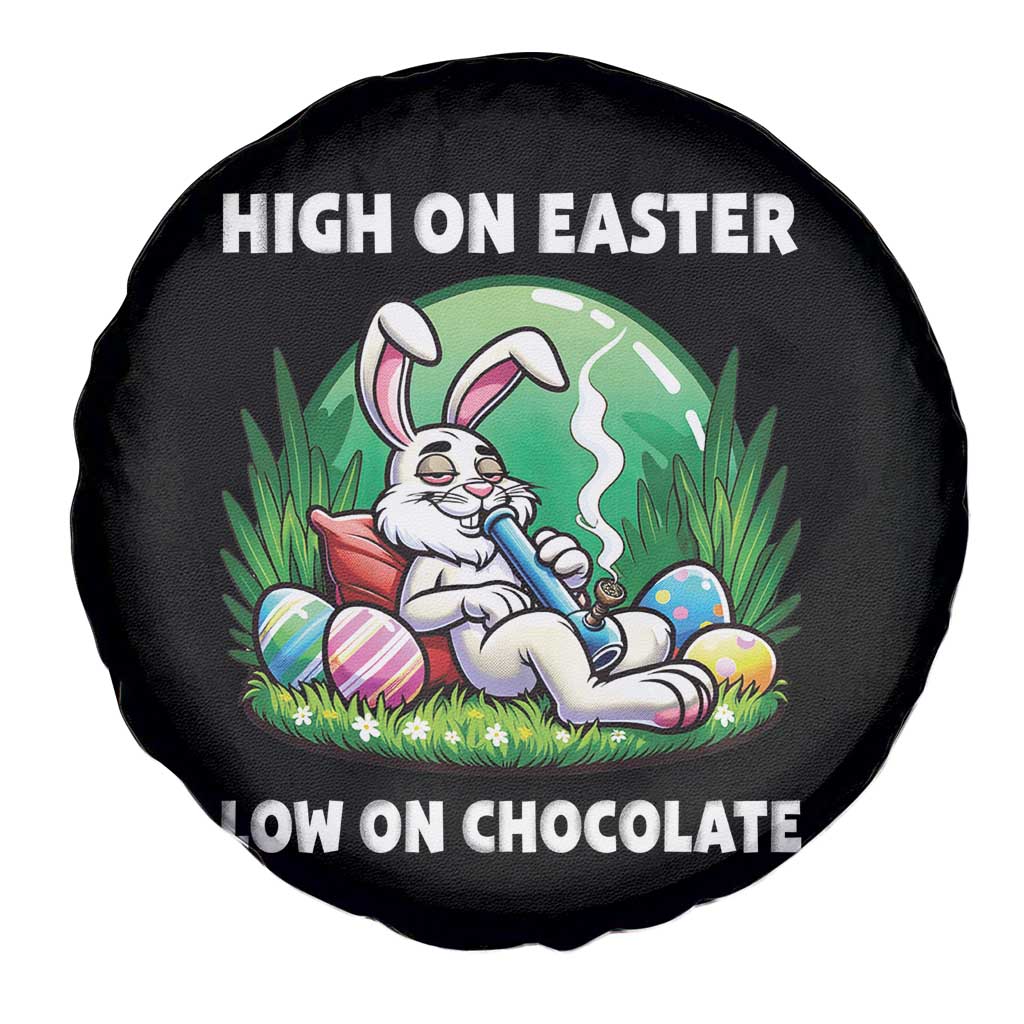 Happy 420 Easter Spare Tire Cover Funny Bunny Marijuana Cannabis Weed
