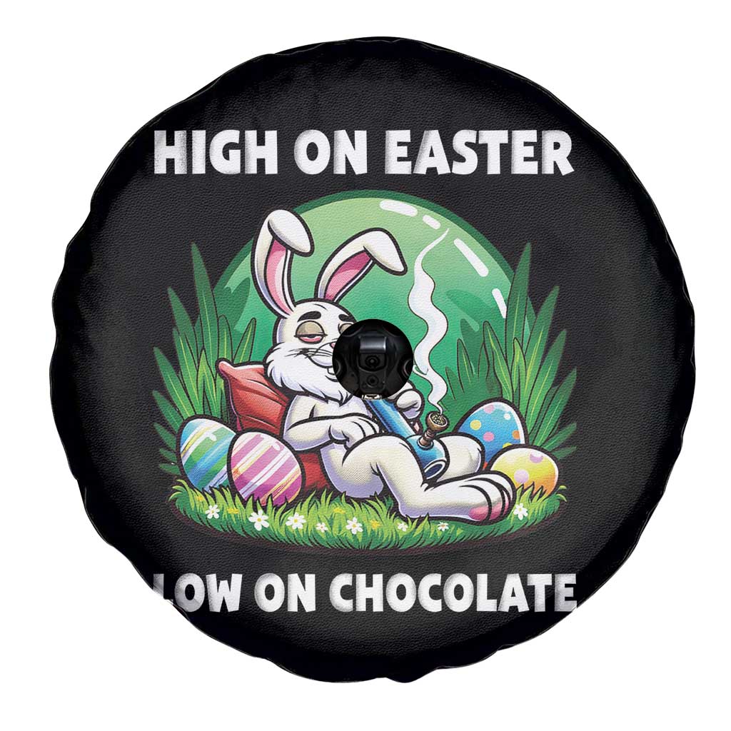 Happy 420 Easter Spare Tire Cover Funny Bunny Marijuana Cannabis Weed
