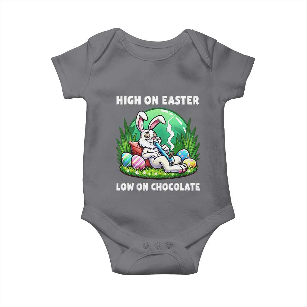 Happy 420 Easter Baby Onesie Funny Bunny Marijuana Cannabis Weed