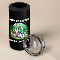 Happy 420 Easter 4 in 1 Can Cooler Tumbler Funny Bunny Marijuana Cannabis Weed