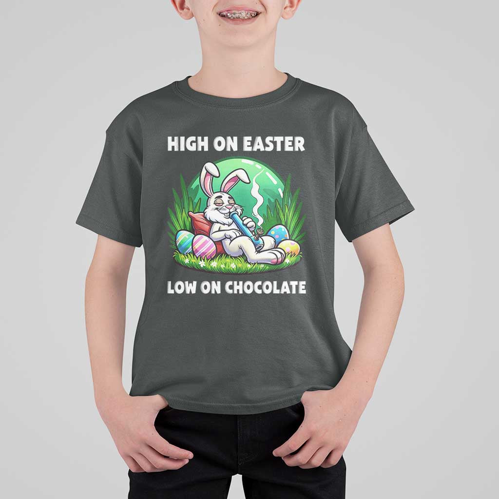 Happy 420 Easter T Shirt For Kid Funny Bunny Marijuana Cannabis Weed