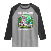 Happy 420 Easter Raglan Shirt Funny Bunny Marijuana Cannabis Weed