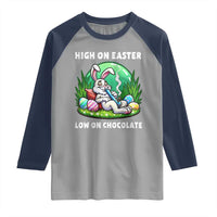 Happy 420 Easter Raglan Shirt Funny Bunny Marijuana Cannabis Weed
