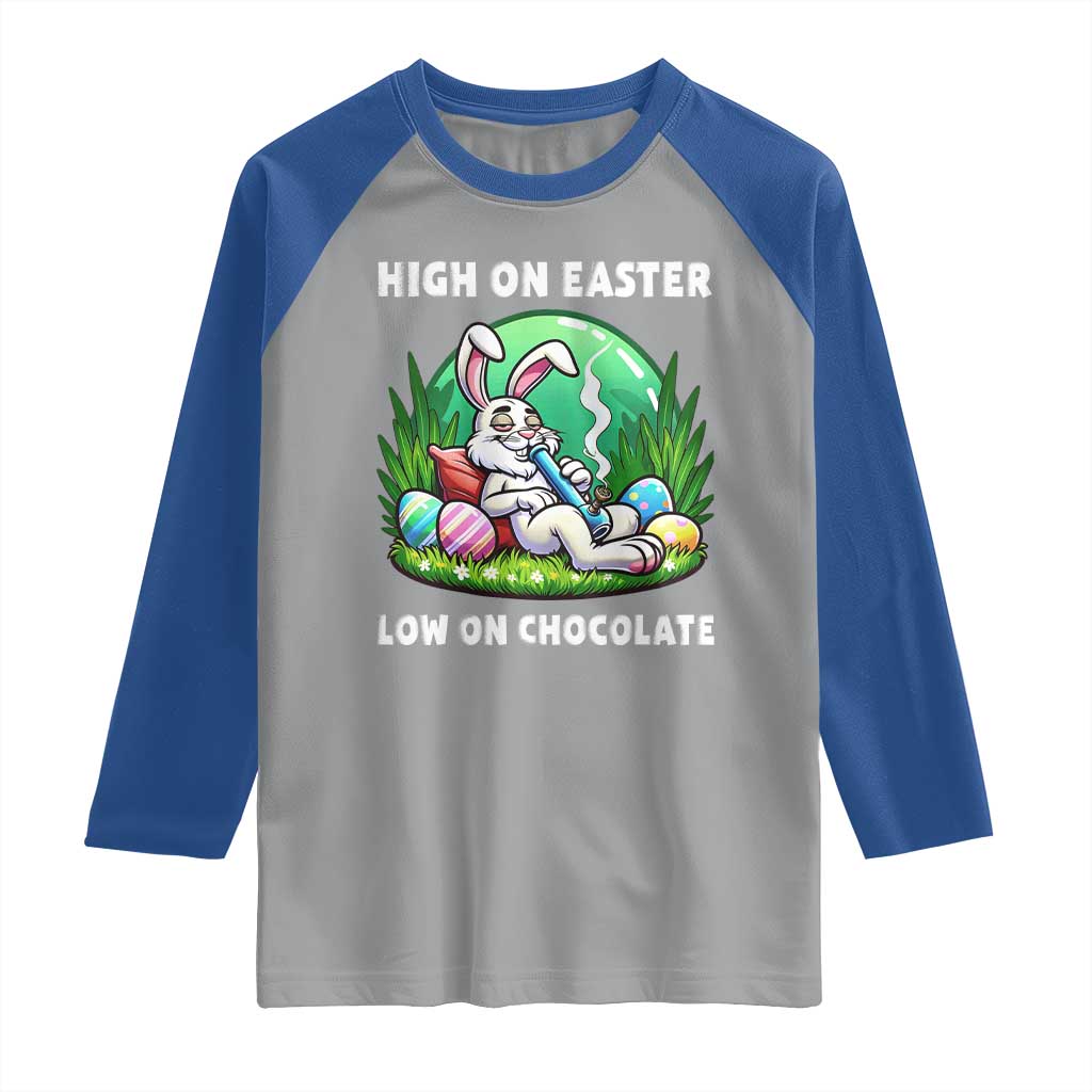 Happy 420 Easter Raglan Shirt Funny Bunny Marijuana Cannabis Weed