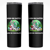 Happy 420 Easter Skinny Tumbler Funny Bunny Marijuana Cannabis Weed