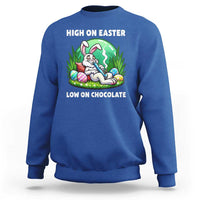 Happy 420 Easter Sweatshirt Funny Bunny Marijuana Cannabis Weed