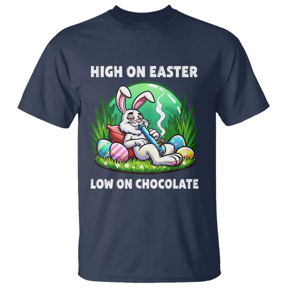 Happy 420 Easter T Shirt Funny Bunny Marijuana Cannabis Weed