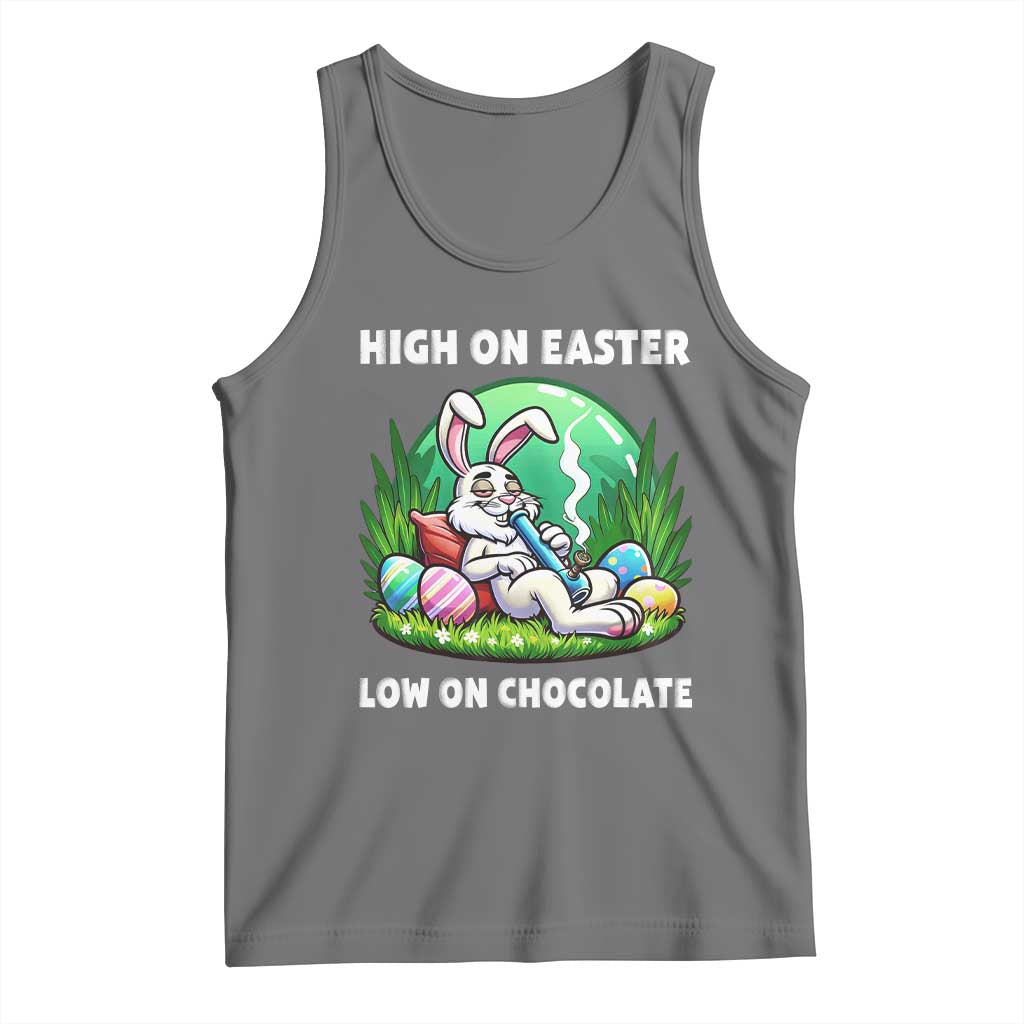 Happy 420 Easter Tank Top Funny Bunny Marijuana Cannabis Weed