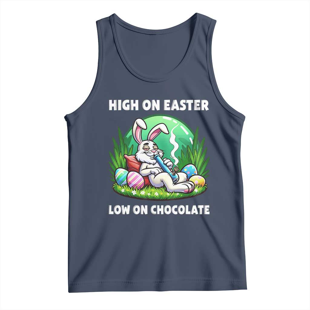 Happy 420 Easter Tank Top Funny Bunny Marijuana Cannabis Weed