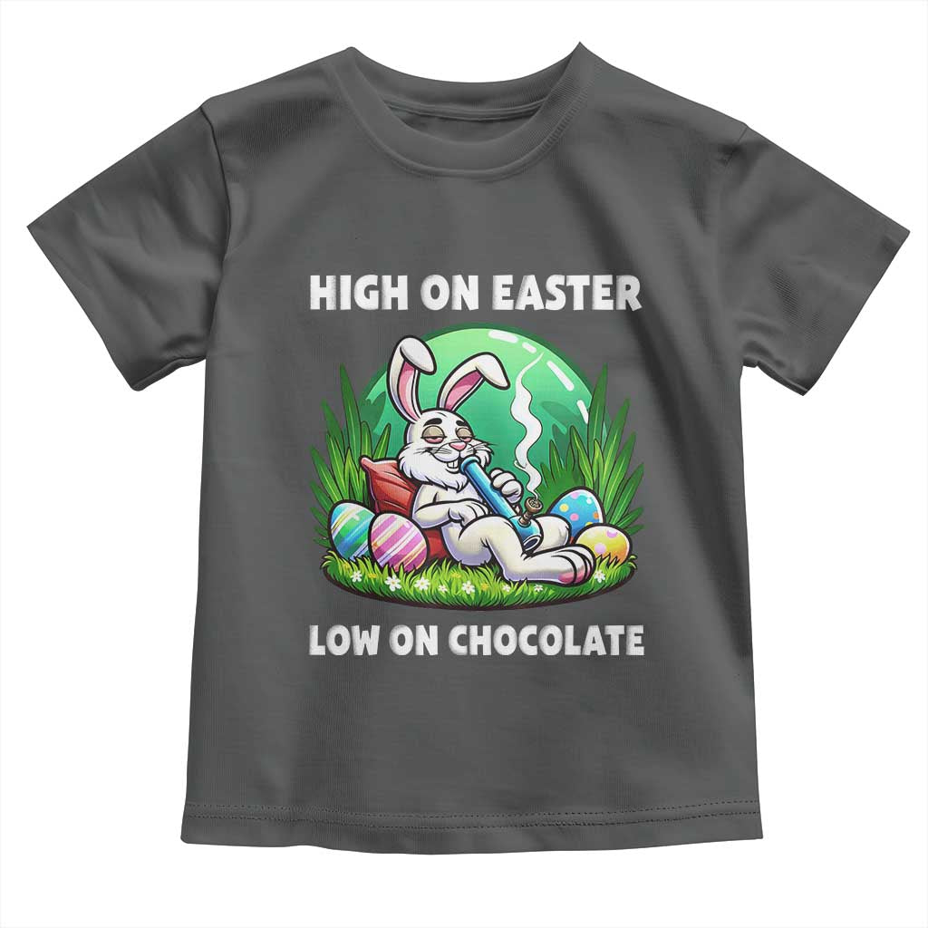 Happy 420 Easter Toddler T Shirt Funny Bunny Marijuana Cannabis Weed