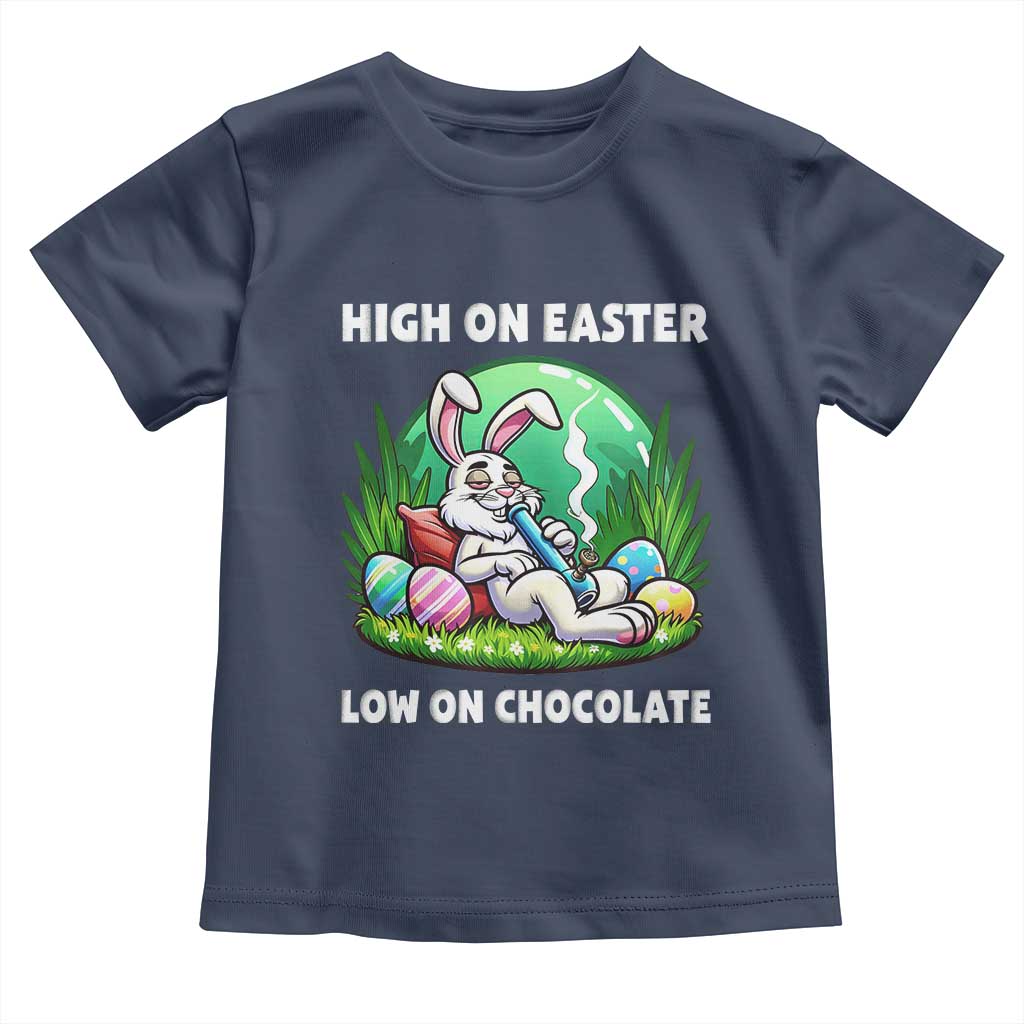 Happy 420 Easter Toddler T Shirt Funny Bunny Marijuana Cannabis Weed