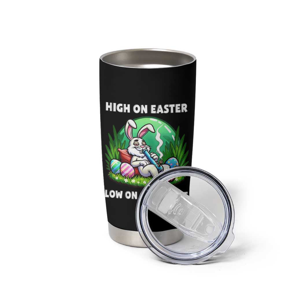Happy 420 Easter Tumbler Cup Funny Bunny Marijuana Cannabis Weed