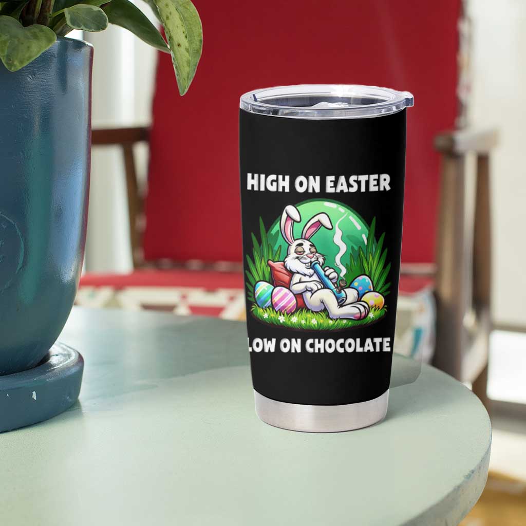 Happy 420 Easter Tumbler Cup Funny Bunny Marijuana Cannabis Weed