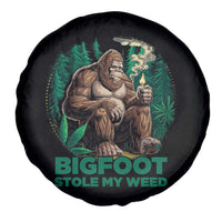 Funny Sasquatch Marijuana Spare Tire Cover Bigfoot Stole My Weed Vintage 420