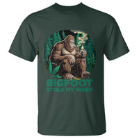 Funny Sasquatch Marijuana T Shirt Bigfoot Stole My Weed Vintage 420