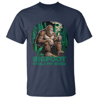 Funny Sasquatch Marijuana T Shirt Bigfoot Stole My Weed Vintage 420