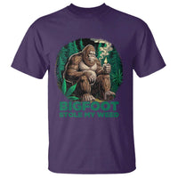 Funny Sasquatch Marijuana T Shirt Bigfoot Stole My Weed Vintage 420