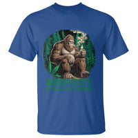 Funny Sasquatch Marijuana T Shirt Bigfoot Stole My Weed Vintage 420