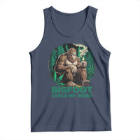 Funny Sasquatch Marijuana Tank Top Bigfoot Stole My Weed Vintage 420