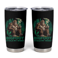 Funny Sasquatch Marijuana Tumbler Cup Bigfoot Stole My Weed Vintage 420