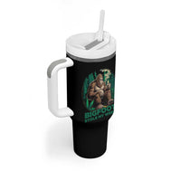 Funny Sasquatch Marijuana Tumbler With Handle Bigfoot Stole My Weed Vintage 420
