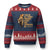 Christian Faith Ugly Christmas Sweater Philippians 4:13 Religious Lion Strengthens - Wonder Print Shop