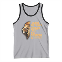 Christian Faith Tank Top Philippians 4:13 Religious Lion Strengthens