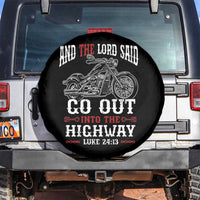 Christian Biker Spare Tire Cover Lord Said Go Out Into Highways Faith Motorcycle