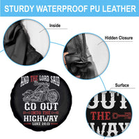 Christian Biker Spare Tire Cover Lord Said Go Out Into Highways Faith Motorcycle
