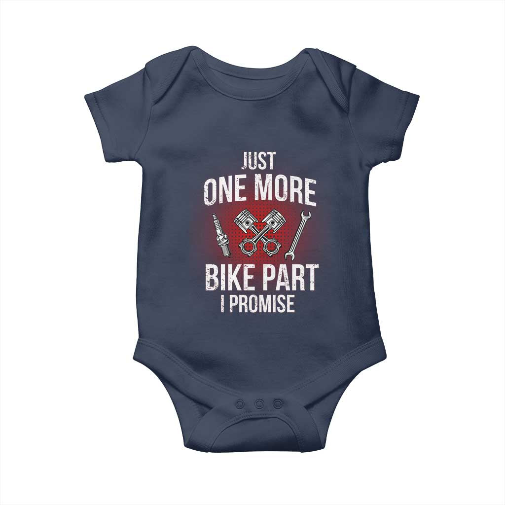 Funny Biker Baby Onesie One More Bike Part Motorcycle Mechanic