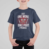 Funny Biker T Shirt For Kid One More Bike Part Motorcycle Mechanic
