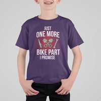 Funny Biker T Shirt For Kid One More Bike Part Motorcycle Mechanic