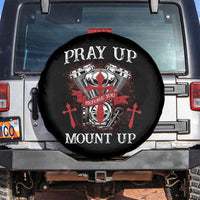 Christian Biker Spare Tire Cover Pray Up Before You Mount Up Faith