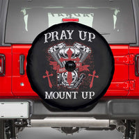 Christian Biker Spare Tire Cover Pray Up Before You Mount Up Faith