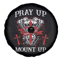 Christian Biker Spare Tire Cover Pray Up Before You Mount Up Faith