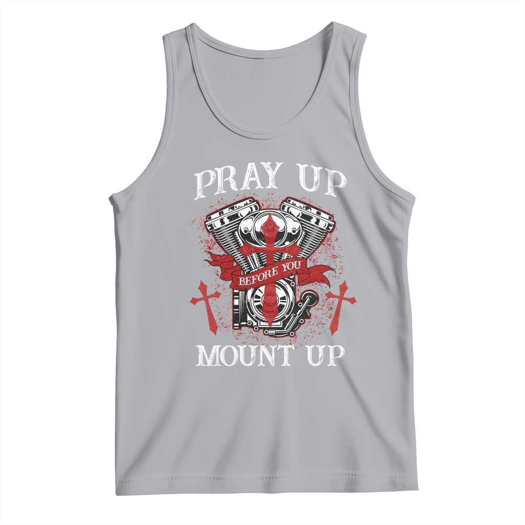 Christian Biker Tank Top Pray Up Before You Mount Up Faith