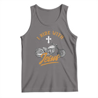 Christian Biker Tank Top I Ride With Jesus Faith Motorcycle
