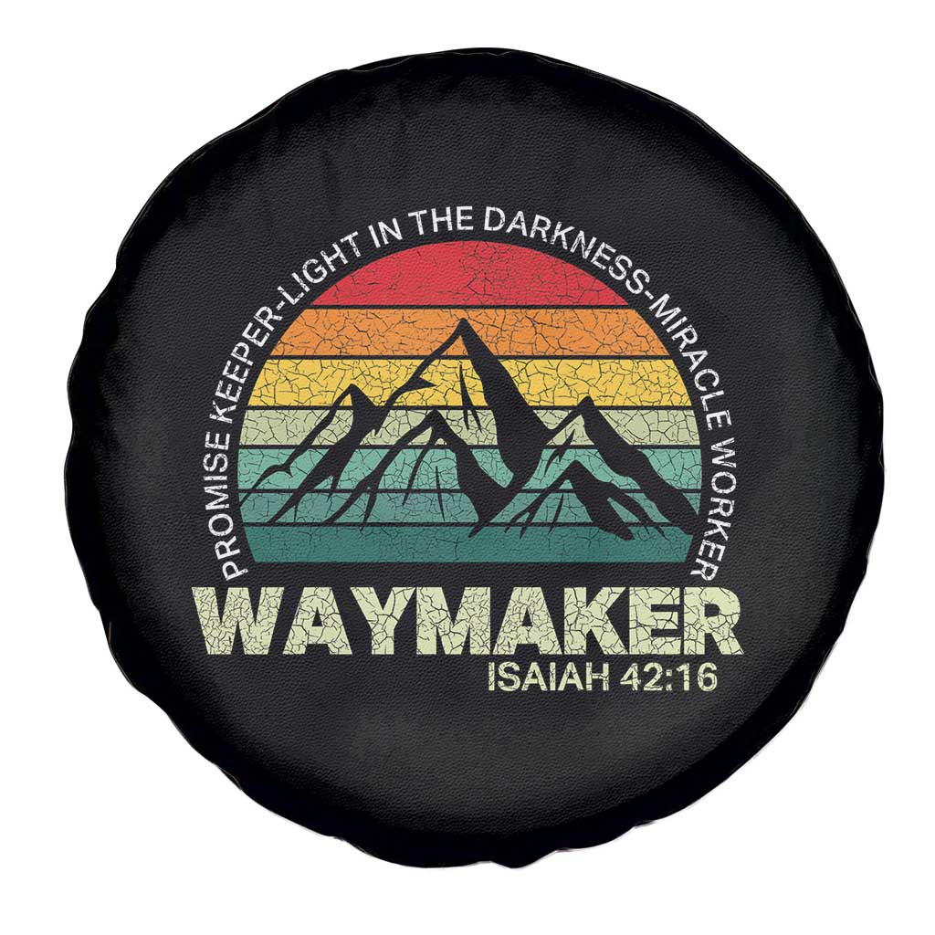 Christian Faith Spare Tire Cover Waymaker Promise Keeper Miracle Worker Retro Vintage TS02