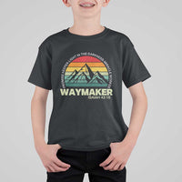 Christian Faith T Shirt For Kid Waymaker Promise Keeper Miracle Worker Retro Vintage TS02