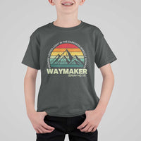 Christian Faith T Shirt For Kid Waymaker Promise Keeper Miracle Worker Retro Vintage TS02