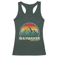Christian Faith Racerback Tank Top Waymaker Promise Keeper Miracle Worker Retro Vintage TS02