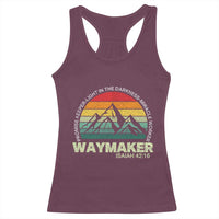 Christian Faith Racerback Tank Top Waymaker Promise Keeper Miracle Worker Retro Vintage TS02