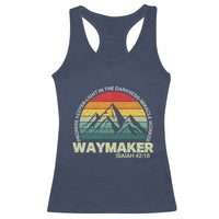 Christian Faith Racerback Tank Top Waymaker Promise Keeper Miracle Worker Retro Vintage TS02