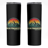 Christian Faith Skinny Tumbler Waymaker Promise Keeper Miracle Worker Retro Vintage TS02